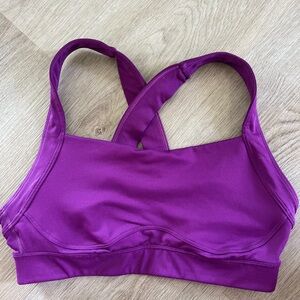 Old Navy Active Purple Sports Bra Seamless Comfort